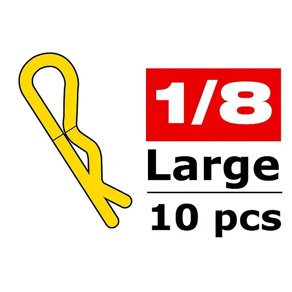 CORALLY BODY CLIPS 45 BENT LA RGE GOLD 10 PCS Promozione