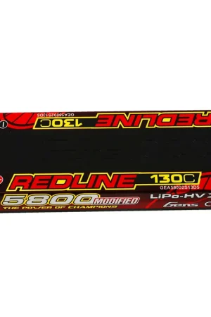Batteria Redline Series 5800mAh 7.6V 130C 2S1P HardCase 56 HV Ultra LCG LiPo Battery Direttamente Dal Produttore