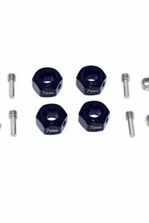 ADATTATORE ESAGONALE IN ALLUMINIO (12MMX7MM) – SET 12PZ nero GPM ARRMA 1/10 GRANITE BIG ROCK SENTON Più Venduto