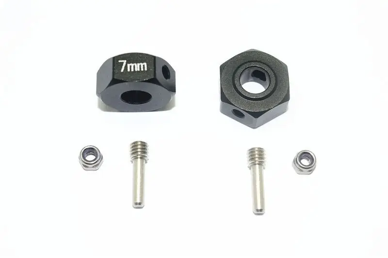 ADATTATORI ESAGONALI IN ALLUMINIO 7MM -SET 6PZ nero GPM ARRMA 1/10 GRANITO BIG ROCK Offerta Limitata