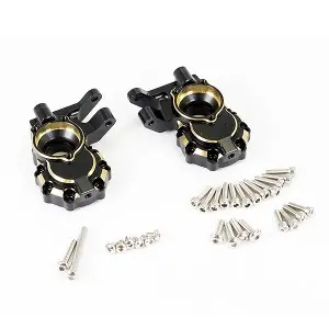FASTRAX TRX-4 BRASS BK FRONT STEERING KNUCKLES (2) Solo Oggi