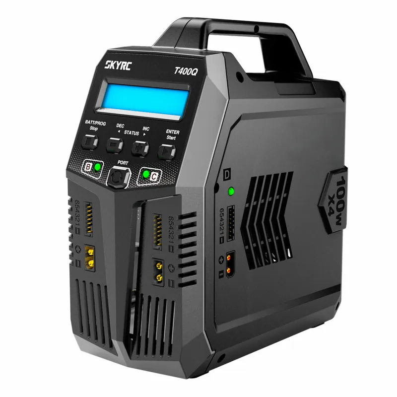 T400Q AC/DC Quad LiPo 1-6s 12A 4x100W Charger Ultimissimo Modello