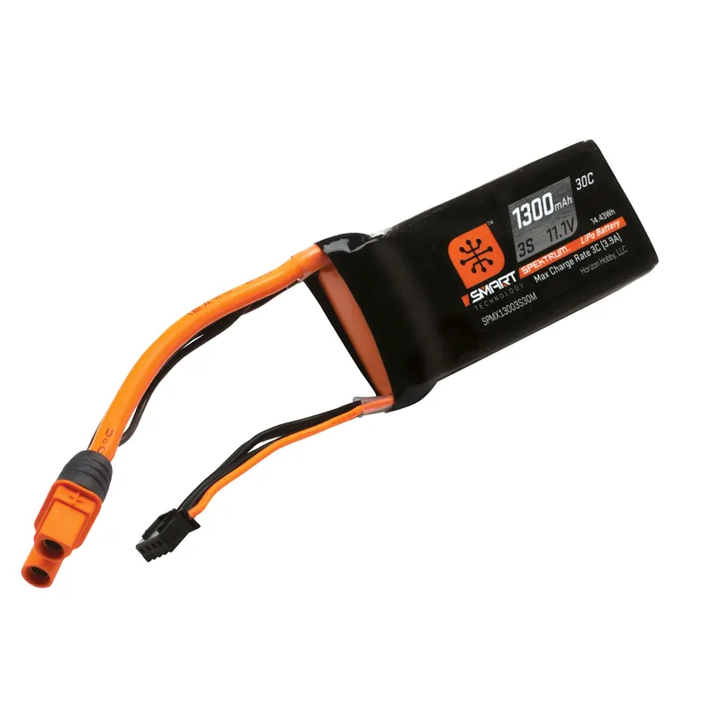 Saldi 11.1V 1300mAh 3S 30C Smart LiPo Battery IC3