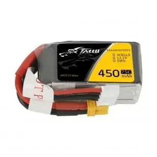Ultimissimo Modello Tattu 450mAh 3S1P 11.1V 75C Lipo Battery Pack with XT30
