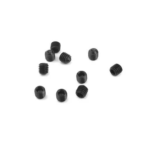 Più Venduto M3x3mm Set Screws (black, 10pcs)