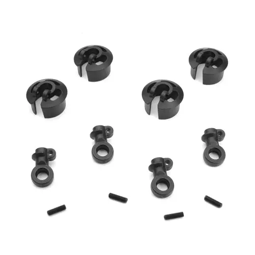 Locking Shock Rod End and Spring Perch Set (revised, 16mm shocks) Solo Oggi
