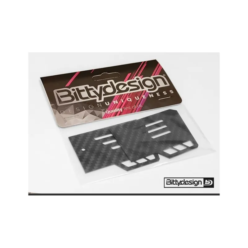 BittyDesign Carbon Side Plate per carrozzerie 1/8 GT Prezzo Di Fabbrica