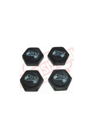 XS2725 Radiosistemi Crono Dadi ruota chiusi neri (2pz) Professionale