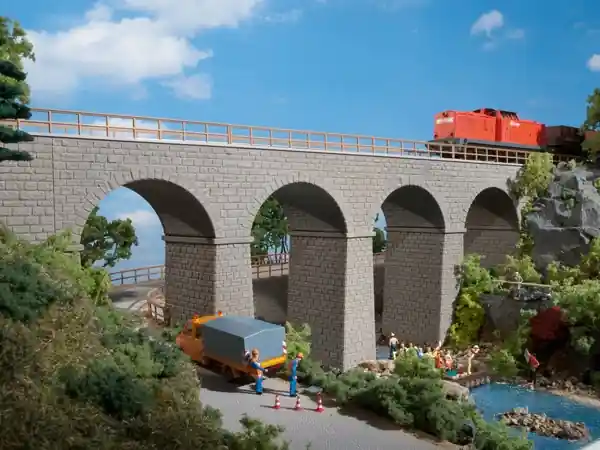 11344 Auhagen HO Ponte ferroviario in muratura kit montaggio scala 1 87 Novità