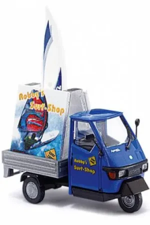 Prezzo Ridotto 48461 Busch HO 1 87 Piaggio Ape 50 per pubblicita Surf shop