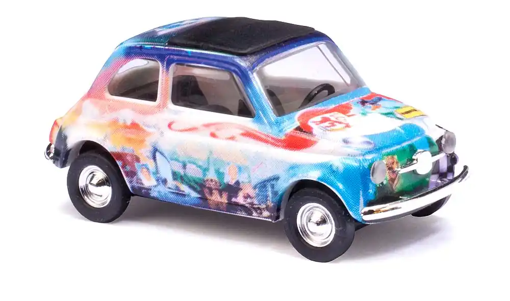 Popolare 48711 Busch HO 1 87 Fiat 500 fantasy design exclusive novita‘