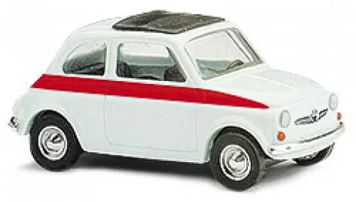 48717 Busch HO 1 87 Fiat 500 sport bianca con fascione rosso novita Compra Online
