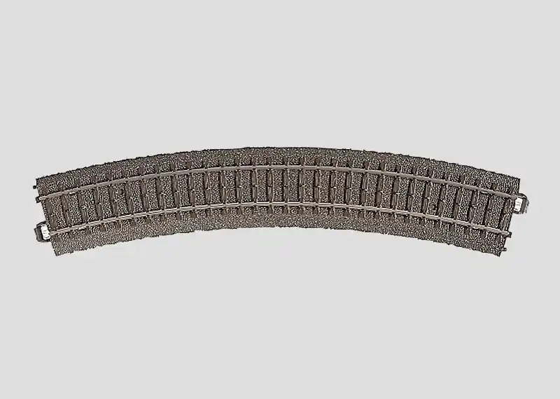 24230 Marklin Binario curvo con massicciata serie C Raggio 2 437,5 mm Offerta Lampo