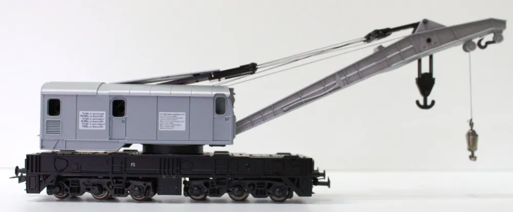 00157CGR Roco HO Set Carro gru a 6 assi delle FS Compra Oggi Stesso