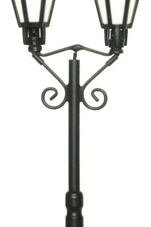 6073 Viessmann HO Lampione a 2 bracci stile antico Altezza mm 65 a LED Nuova Collezione
