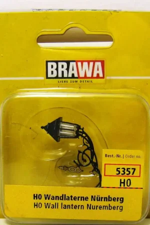 5357 Brawa HO Lampione stile antico di citta a muro altezza mm.20 scala 1 87 Prezzo Ridotto