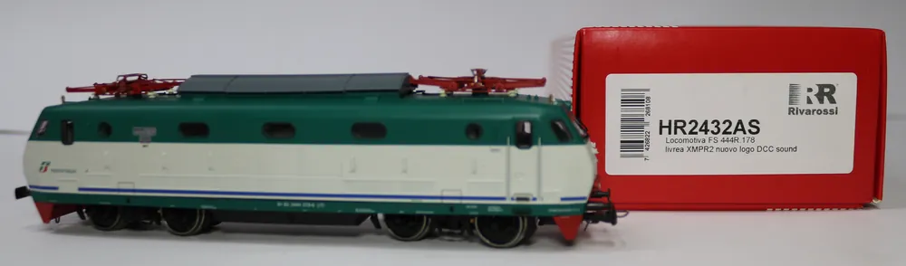 Spedizione Espresso HR2432AS Rivarossi E444-078 livrea XMPR2 nuovo logo Trenitalia VERSIONE SOUND