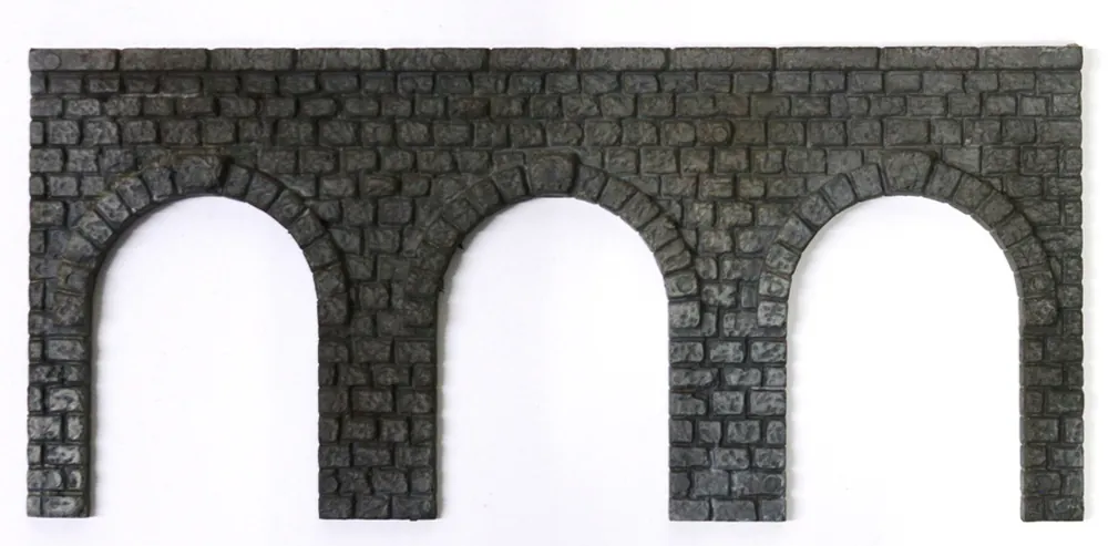 674DM HO Muro di contenimento dipinto con 3 arcate scala 1 87 Saldi