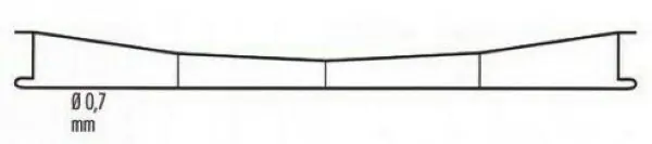 148 Sommerfeldt HO Catenaria tipo FS lunghezza mm. 375 x spessore mm. 07 Prezzo Scontato
