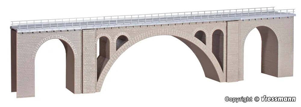 39720 Kibri HO Ponte ferroviario ad archi in pietra 1 binario kit scala 1 87 Sconto