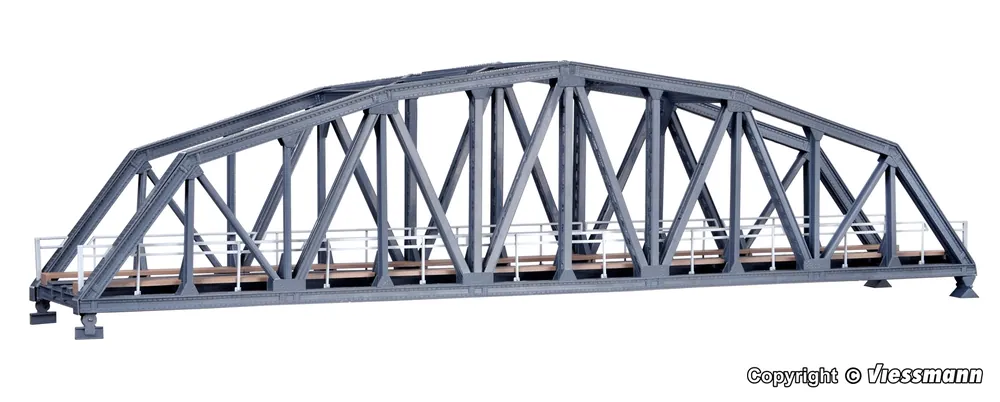 39700 Kibri Ponte ferroviario ad arcata metallica 1 binario kit montaggio 1 87 Offerta Speciale