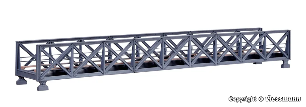 39702 Kibri HO Ponte ferroviario ad arcata metallica 1 binario kit mont. sc1 87 Compra Adesso