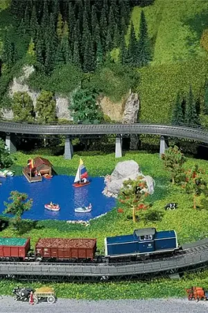 120470 Faller HO Kit rampa ponteggio in curva raggio 360 mm. kit montaggio Promo Stagionale