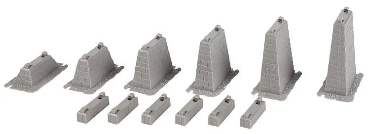 120472 Faller HO set 6 pilastri per rampe/viadotti kit montaggio scala 1 87 Ordina Subito