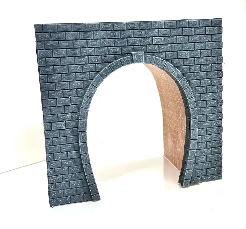 Professionale 1607DM HO portale FS per tunnel con muro interno a volta scala 1 87