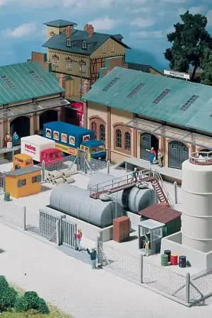 Super Prezzo 180433 Faller HO recinzione in ferro con cancello industriale scala 1 87