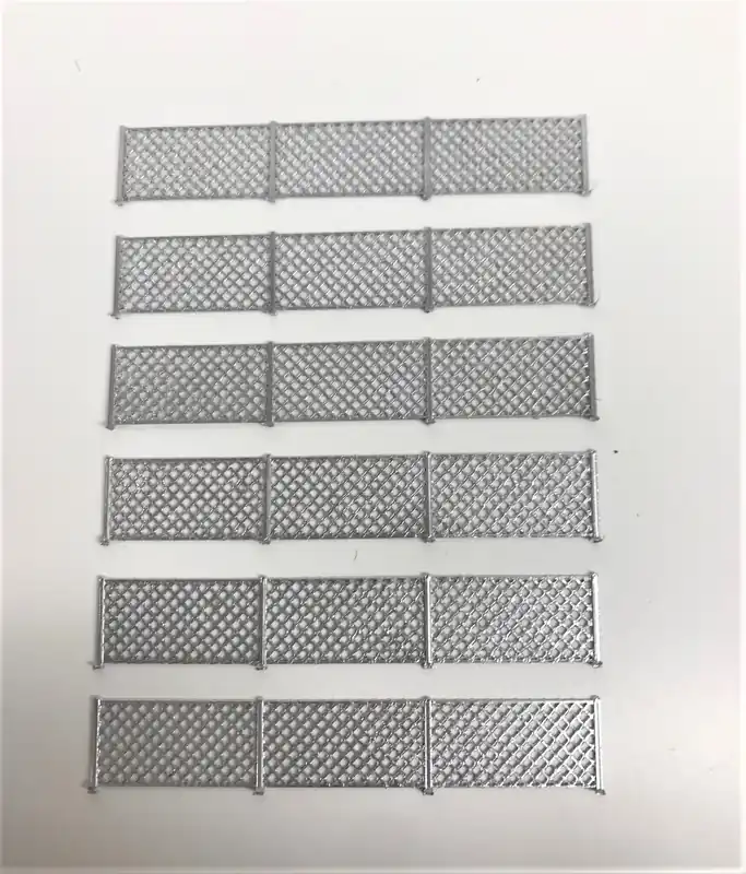 A Buon Prezzo 9133DM HO Recinzione tipo metallo col alluminio 6 pezzi da mm 112 cad scala 1 87