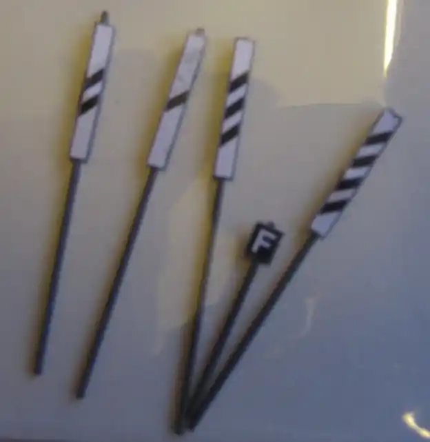 Occasione A16 DM tavole distanziometriche per linea ferroviaria set 4 pezzi scala HO