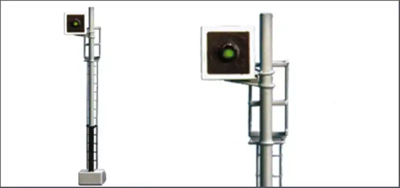 Must-Have 3208 Essemme HO Segnale FS ad una vela quadra con segnalazione rosso verde a led