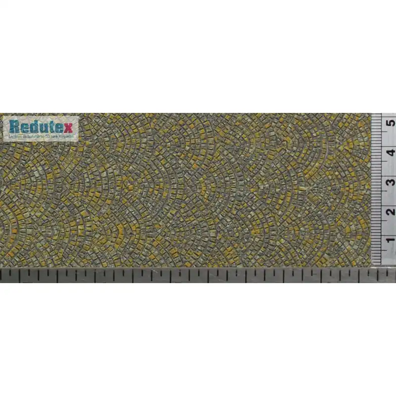 CT121 Redutex HO strada sanpietrini 3d policromo adesivo flessibile mm.300x120 Acquista Ora