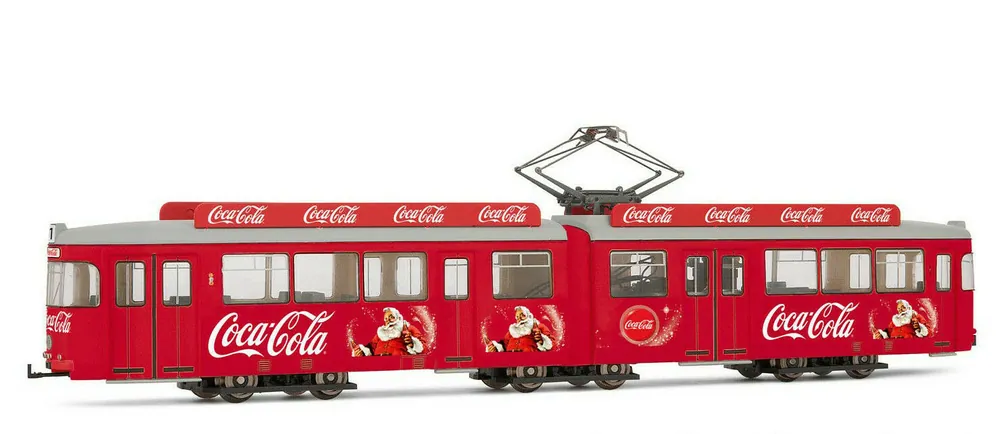 Offerta Lampo HR2755 Rivarossi TRAM Coca Cola ‘‘Christmas‘‘ motorizzato scala H0 1 87