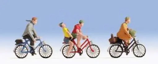 Prezzo Basso 36898 Noch N 4 personaggi con 3 biciclette scala N