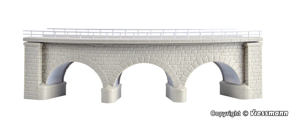 Più Venduto 37661 Kibri scala N Ponte ferroviario in pietra curvo raggio 1