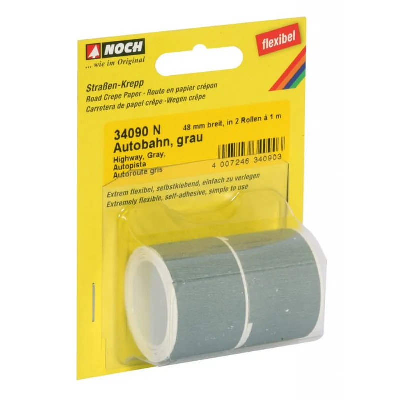 34090 Noch N strada asfalto flessibile modellabile in curva scala 1 160 Promo Stagionale