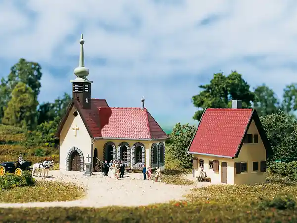 Direttamente Dal Produttore 14461 Auhagen N Set Chiesa con caseggiato kit montaggio scala 1 160