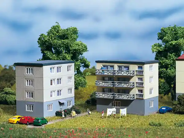 Offerta 14464 Auhagen N 2 case popolari anni 50/60 scala 1 160 in kit di montaggio