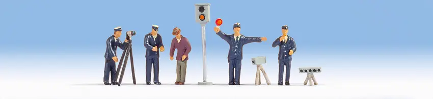 36100 Noch scala N Personaggi Polizia con accessori come da foto Ultimissimo Modello