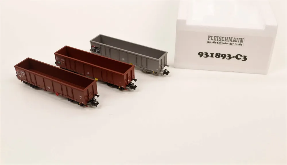 931893-3C Fleischmann Set 3 carri Eaos a carrelli delle SBB da start set scala N Super Prezzo