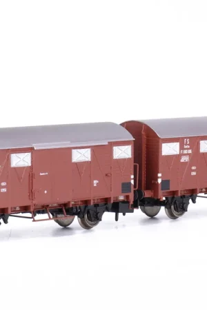Di Tendenza HN6573 Arnold FS, set di 2 carri chiusi a 2 assi Gs, ep. III - Scala N 1 160