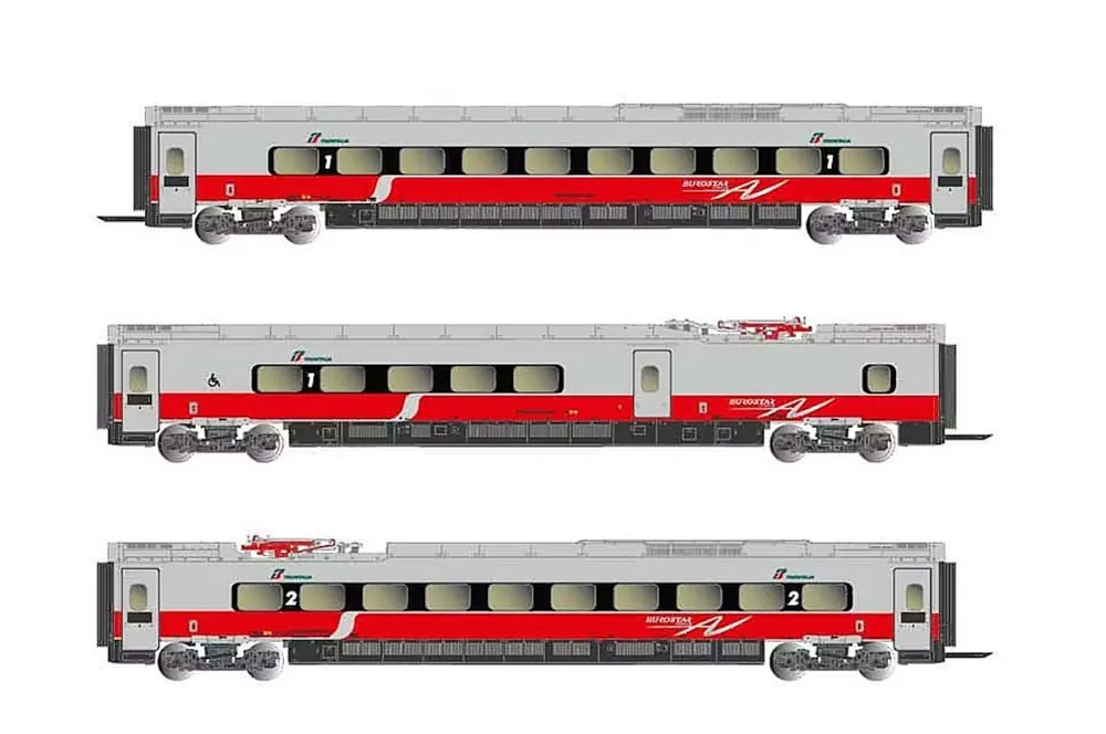 Subito Disponibile HN3506 Arnold set 3 carrozze ETR 610 Trenitalia Frecciargento AV Scala N 1 160