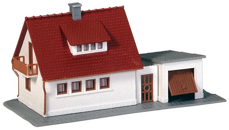 Spedizione Espresso 232550 Faller N Fabbricato civile con garage kit di montaggio scala 1 160