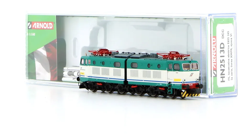 Vendita Finale HN2513D Arnold loco FS E655 245 di 2 s livrea XMPR Cargo ep V-VI Scala 1 160 DCC