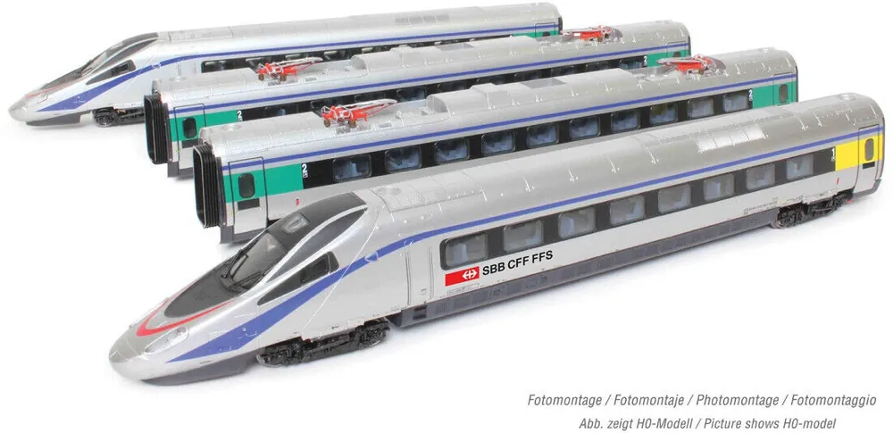 Non Perdere HN2470S Arnold ETR 610 SBB liv ex Cisalpino grigio fascia blu DCC SOUND Scala N