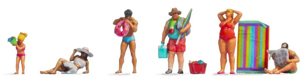 Nuovo Arrivo 44530 Noch scala Z personaggi bagnanti con accessori profi stampa 3D 1 220