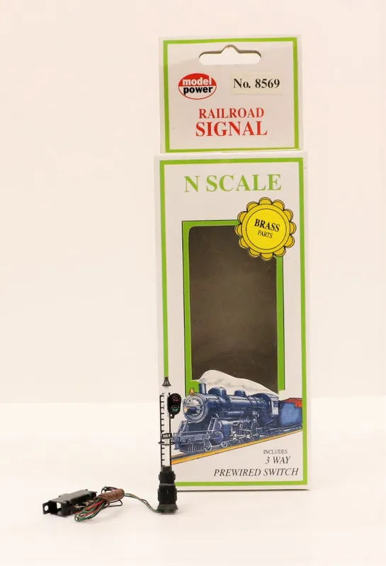 8569 Model Power USA Segnale Ferroviario tipo FS a 2 luci scala N 1 160 Subito Disponibile