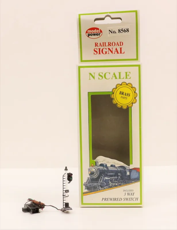 8568 Model Power USA Segnale Ferroviario tipo FS a 2 luci scala N 1 160 Ultima Occasione